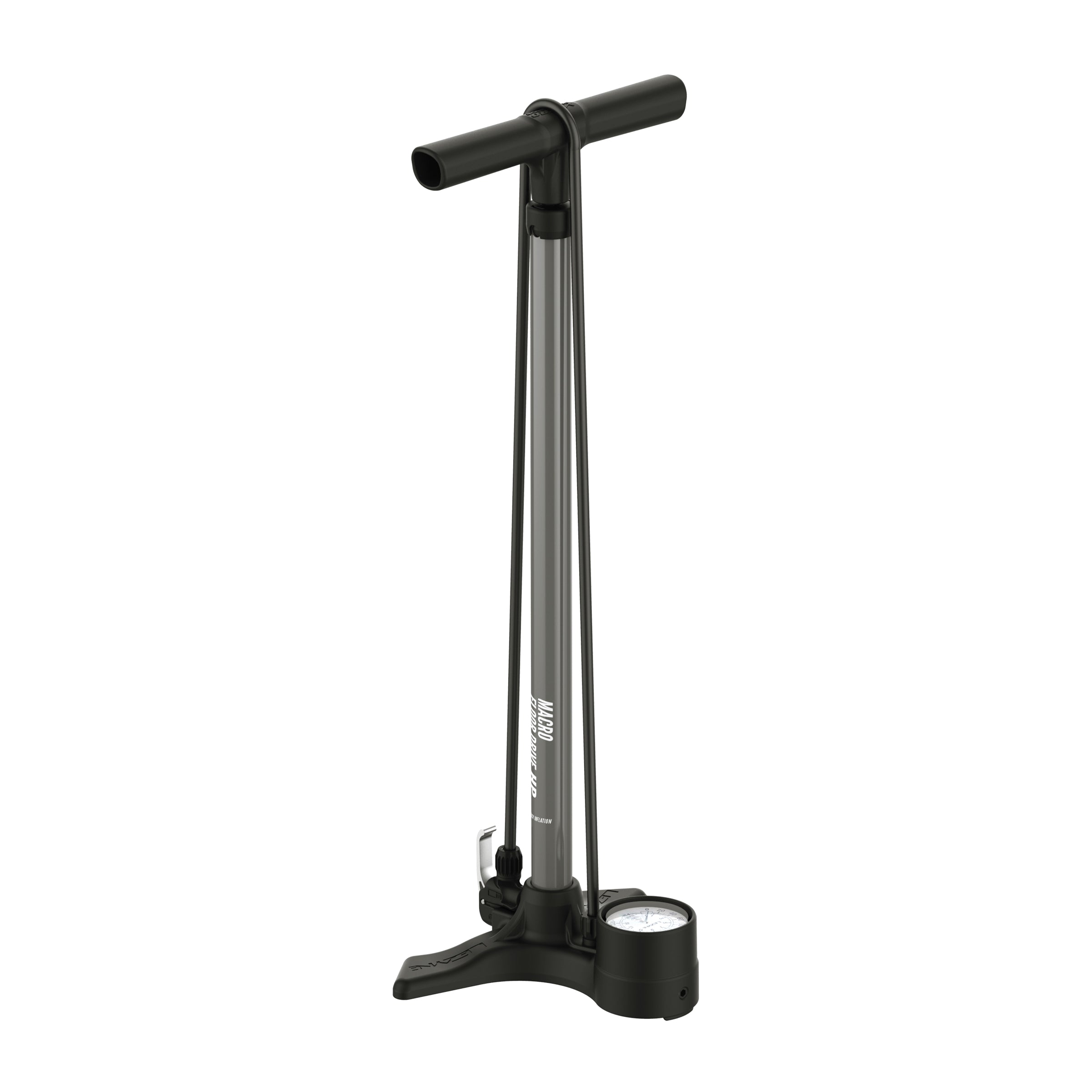 Lezyne Macro Floor Drive DV floor pump in grey