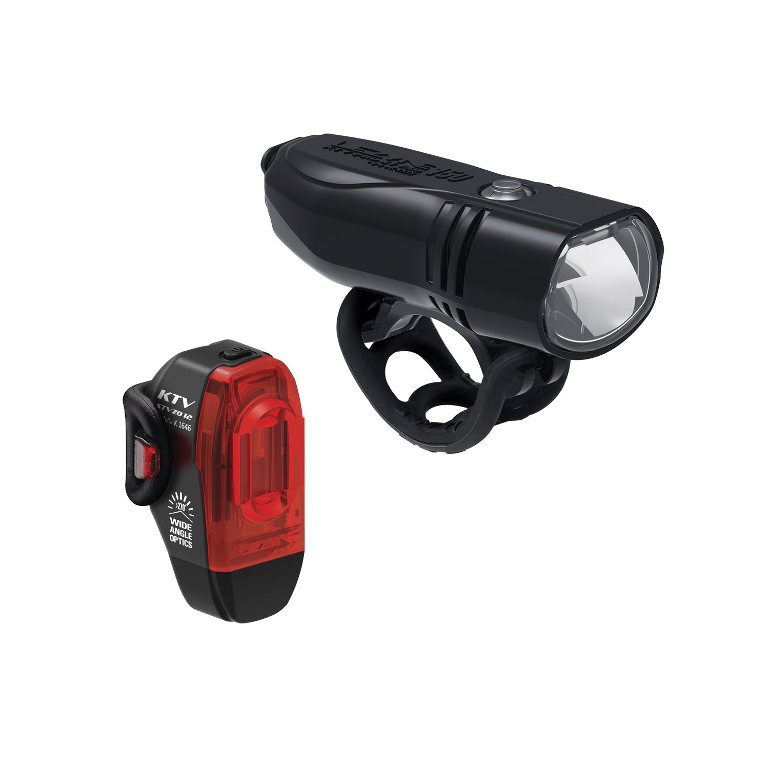 Lezyne KTV StVZO PRO 150 & KTV REAR StVZO LED bike light set with StVZO compliance, USB charging, IPX7 waterproofing, and high-visibility illumination.
