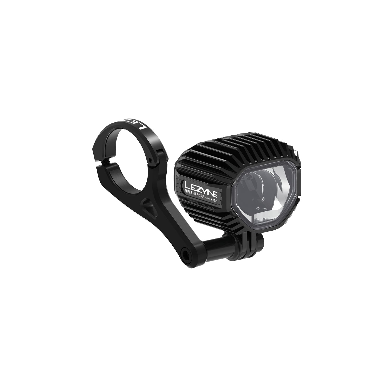 Lezyne SUPER HB StVZO P1350+ LED front bike light with 1000 lumens output and 1350 lumens high beam mode. Features StVZO-optimized lens for compliance with German regulations and ISO 6742 certification.