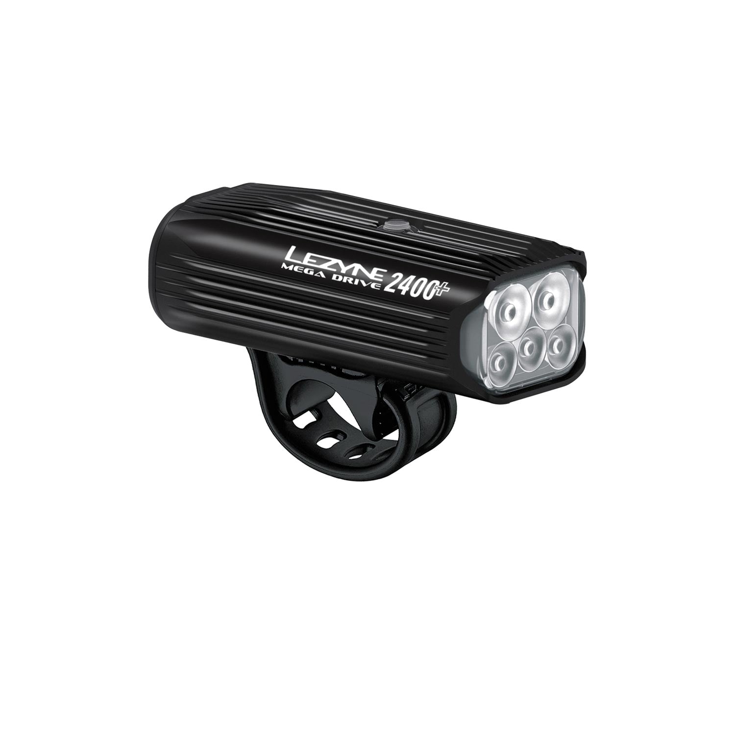 Mega Drive 2400+ super bright 2400-lumen LED bike light, powerful illumination for road and trail night rides.