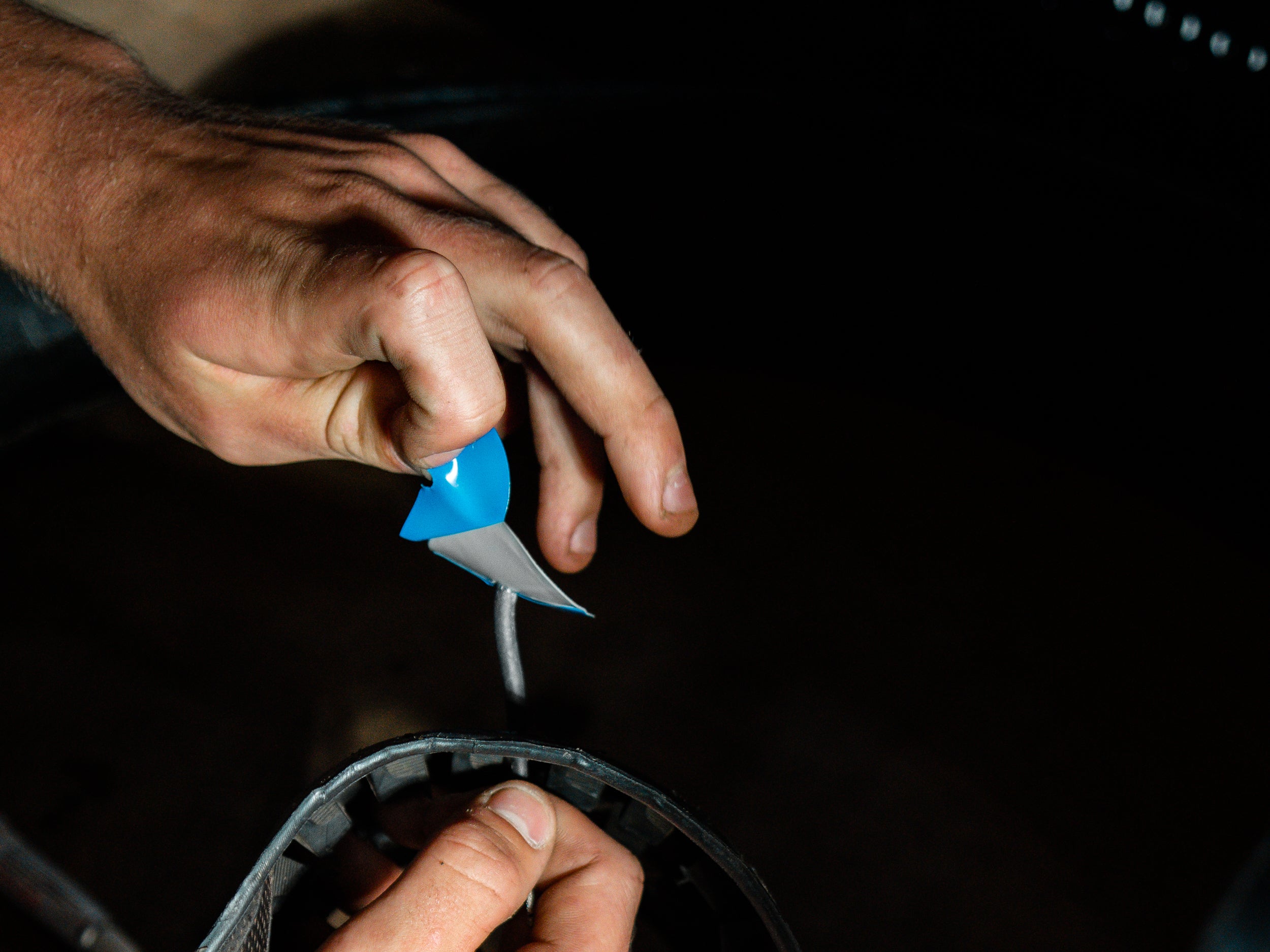 Compact and portable tubeless pro plug kit, ideal for quick tire fixes anywhere.