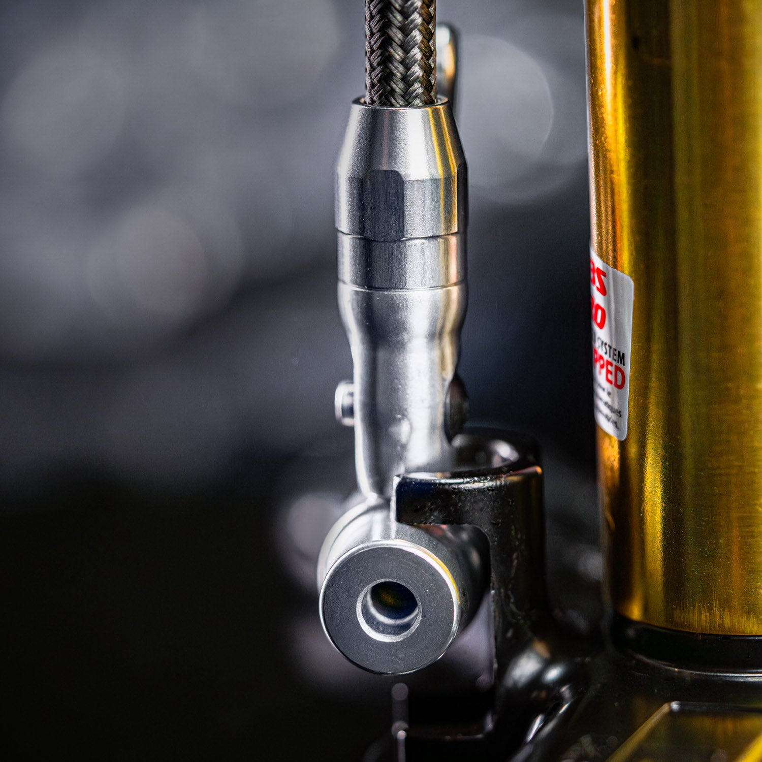 18k Gold Plated High Volume Digital Floor Pump with Presta Pro head