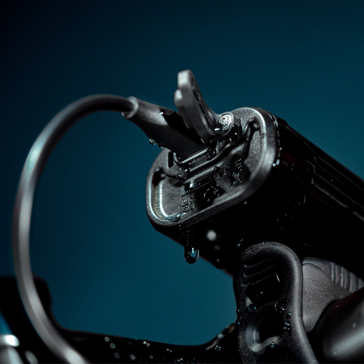 Showing where the USB-C waterproof rear charging port.