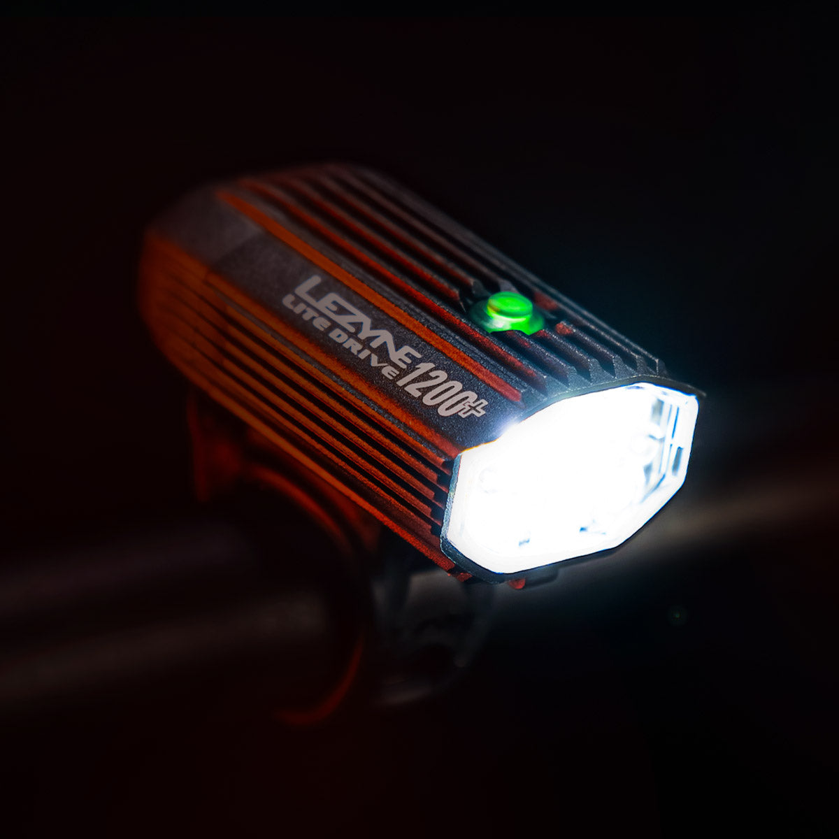 Lite Drive 1200+ bestselling LED front bike light for high lumen front illumination and long-distance riding.