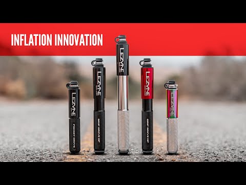 YouTube video titled “Inflation Innovation” featuring Pocket Drive Pro HV and other Lezyne hand pumps in action.