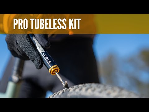 Product video of the reliable tubeless tire sealing solution Pro Tubeless Kit, reducing downtime on the road and mtb trails.