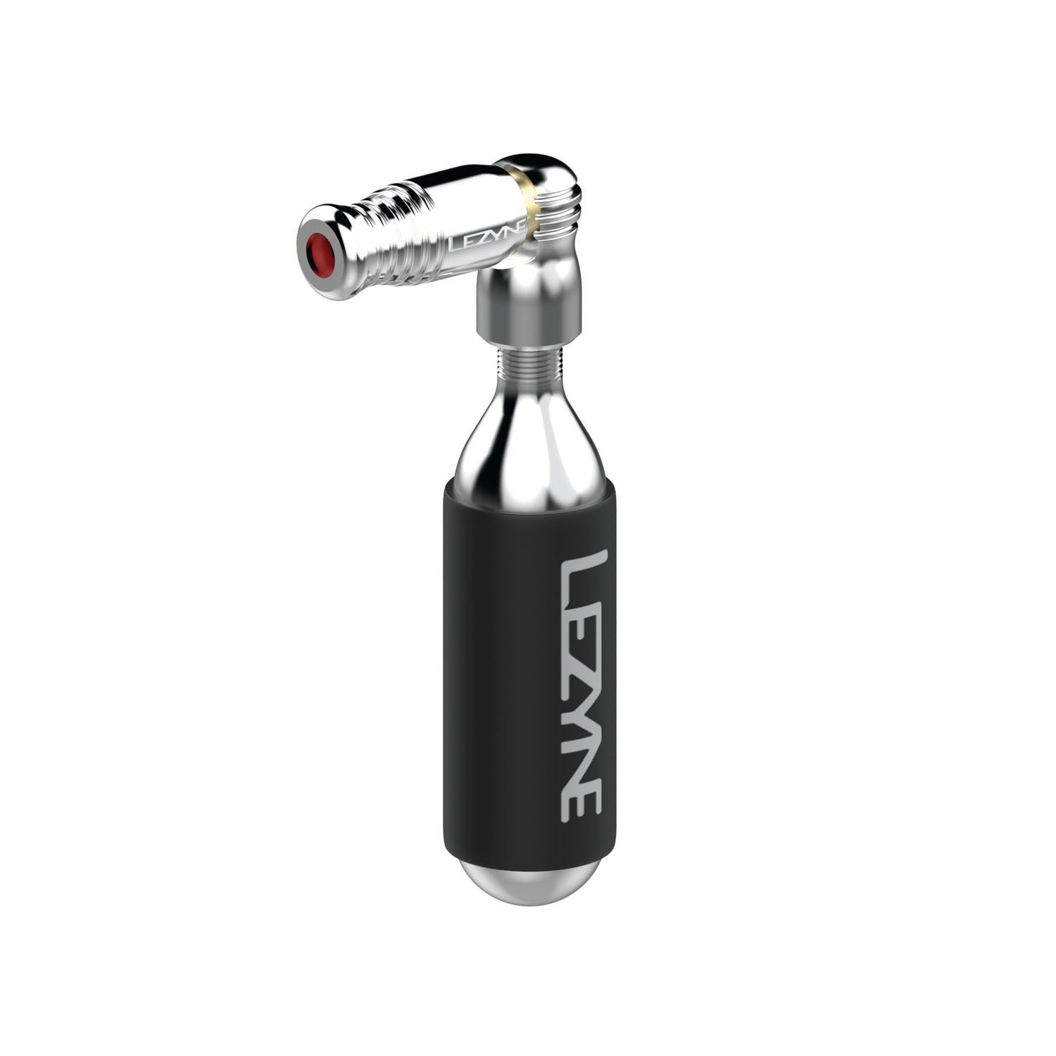 Silver Lezyne Trigger Speed Drive CO2 bike inflator with CNC-machined aluminum body, trigger valve, and Presta-only head.