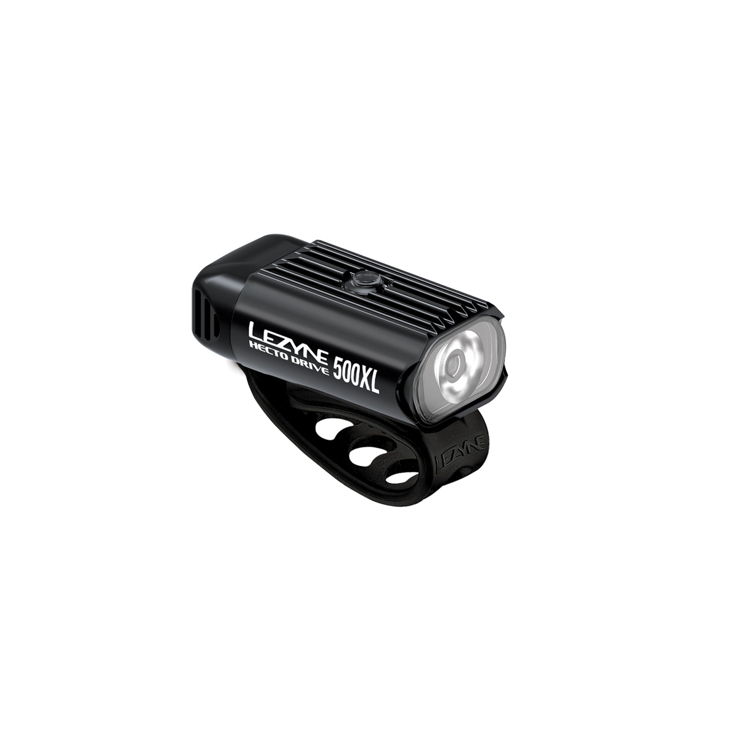 HECTO DRIVE 500XL LED front bike light, 500 lumens, CNC-machined aluminum, Daytime Flash mode, USB rechargeable, IPX7 waterproof for road, gravel & commuter cycling.