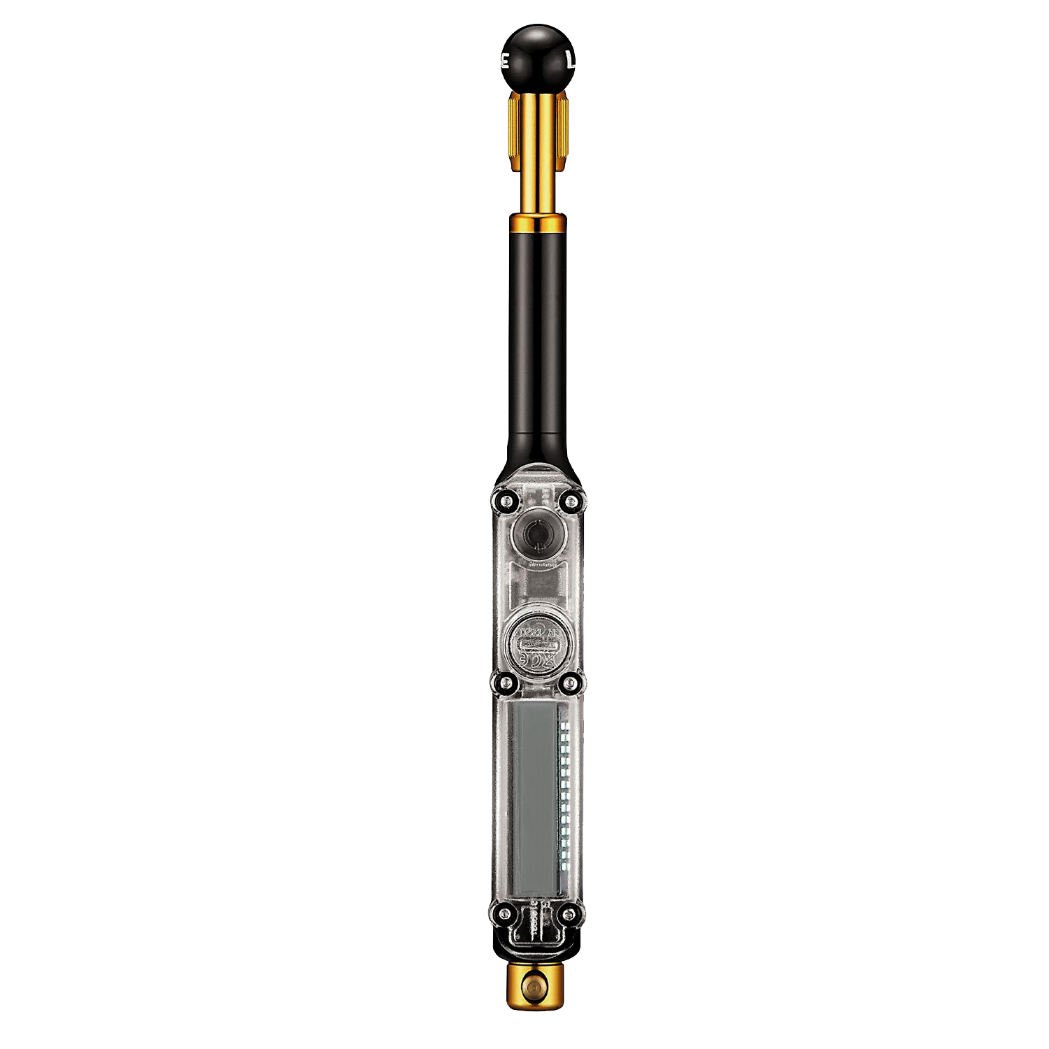 Digital Shock Drive pump for MTB suspension setup featuring lightweight CNC machined aluminum body.