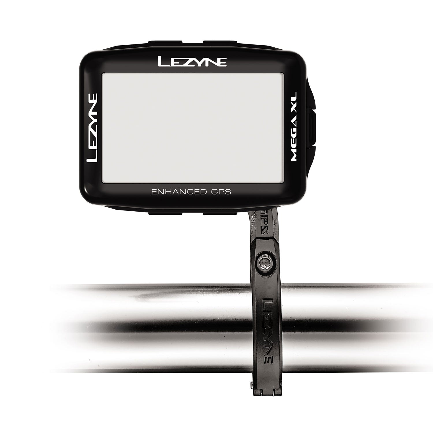 Lezyne GPS Forward Bar Mount Composite Matrix with Mega XL GPS, landscape orientation