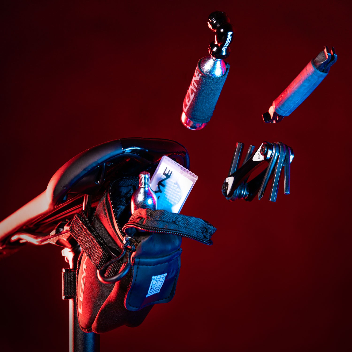 Lezyne M Caddy CO2 Kit is a complete repair kit