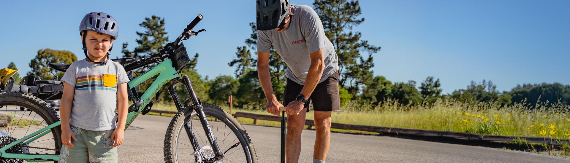 Close-up of Lezyne floor pump for e-bikes, engineered for quick and reliable tire inflation.