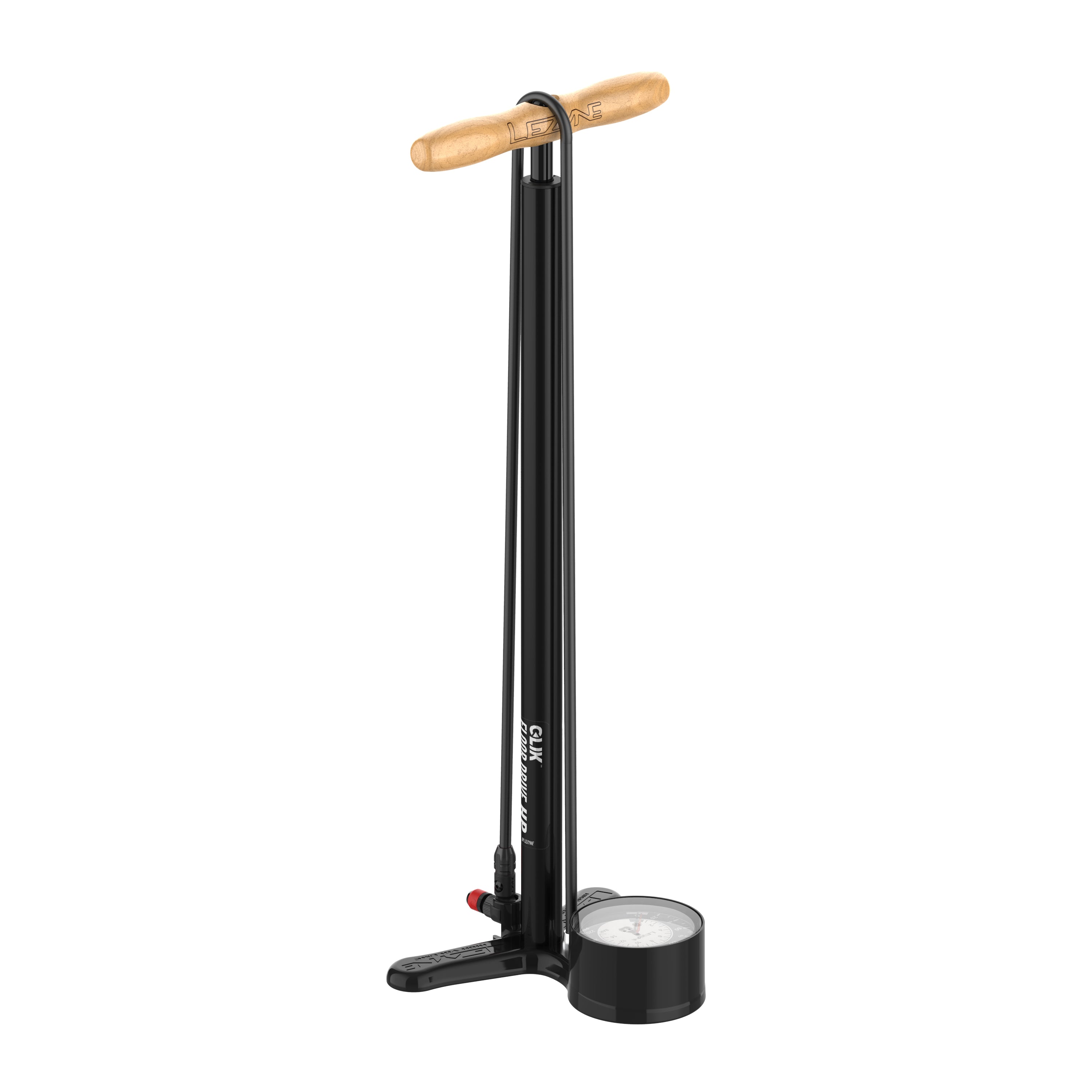 Lezyne CLIK FLOOR DRIVE HP – fully rebuildable, professional-grade floor pump designed for lasting precision and performance.