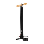Lezyne Steel HV Floor Drive 3.5 bike pump with durable steel barrel, ergonomic wood handle, and high-volume inflation performance.