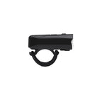 Side view of Lezyne KTV Drive Pro 300+ LED front bike light with mount strap and durable co-molded construction.