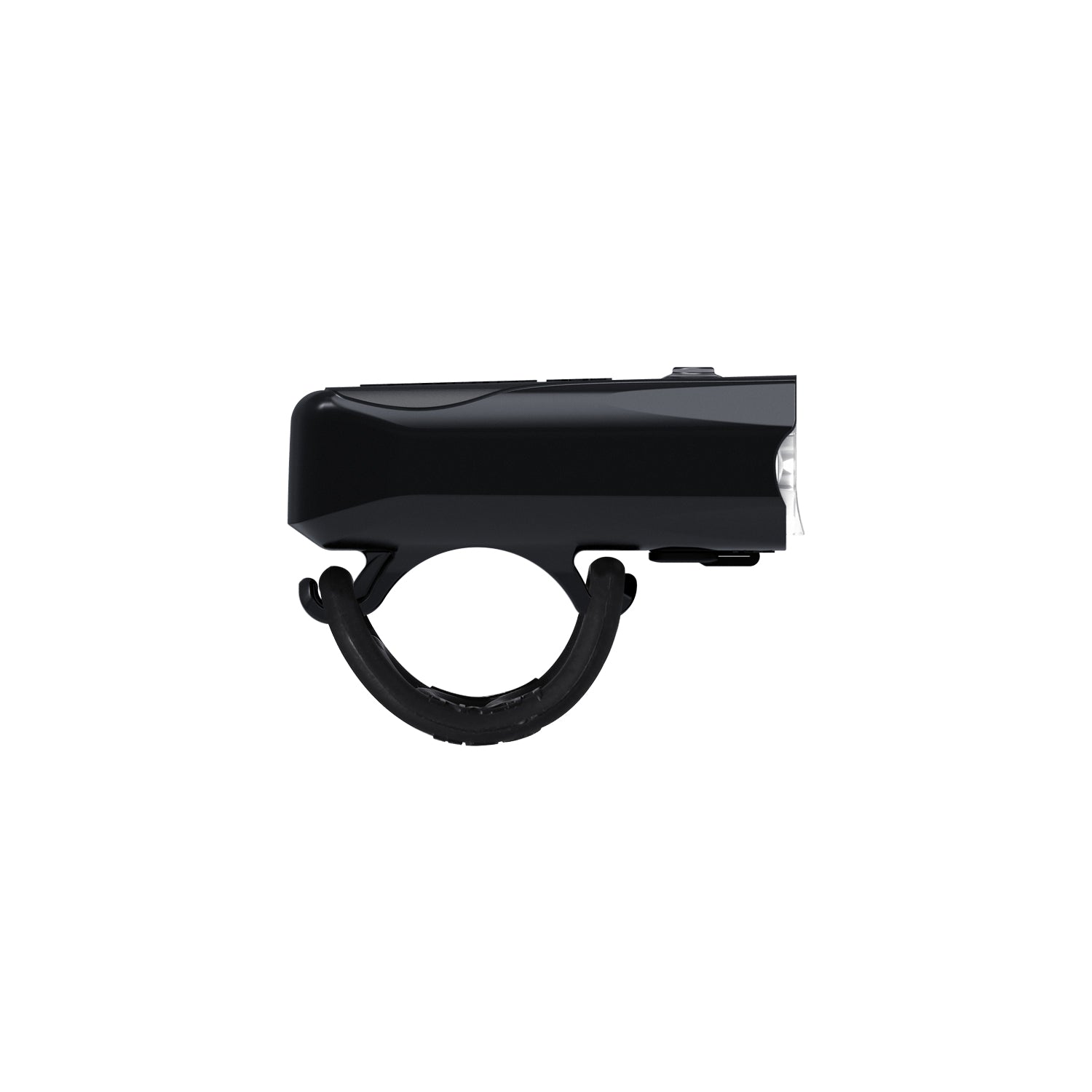 Lezyne KTV Drive Pro 400+ Front LED bike light side view showing the integrated mounting design