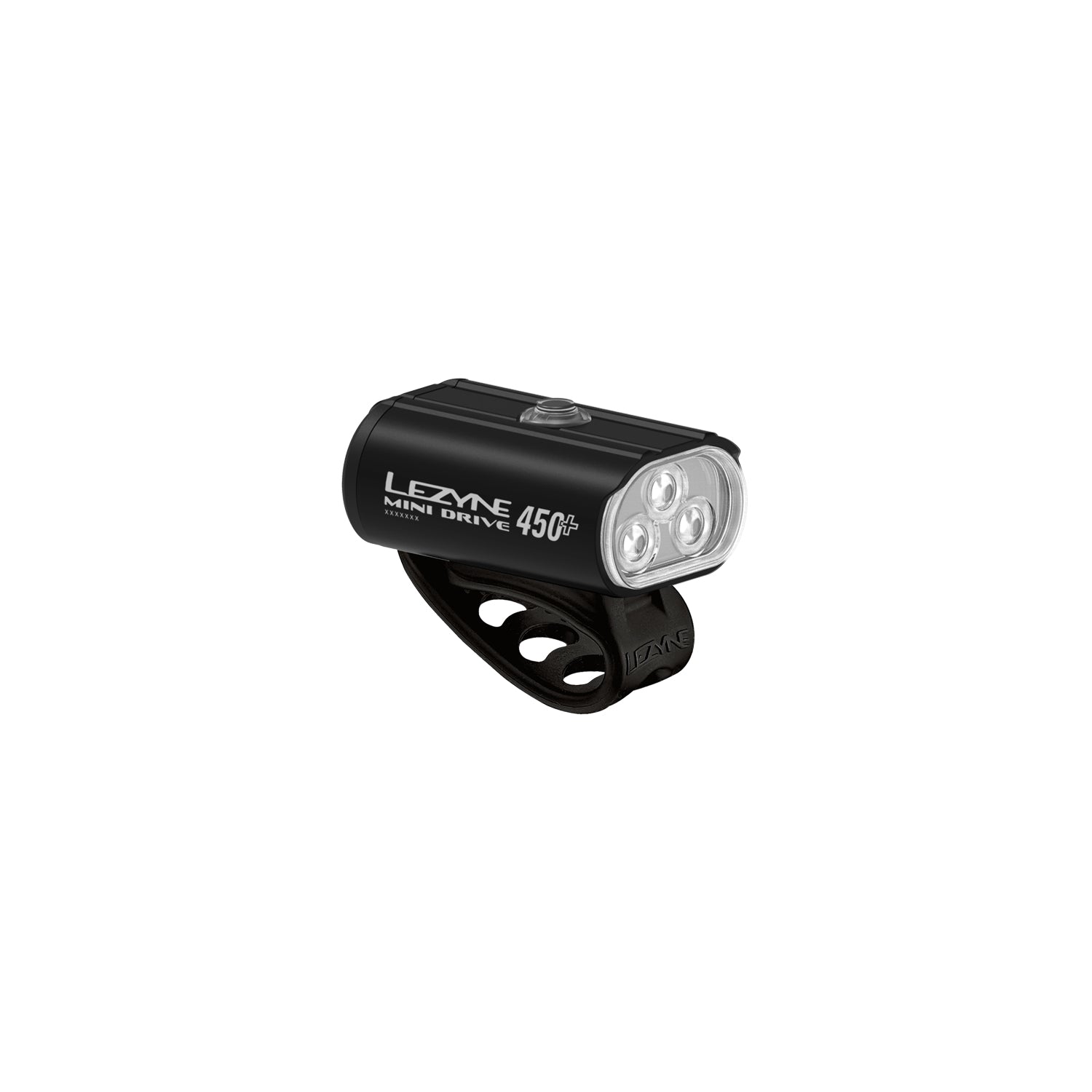 Image 2
Lezyne Mini Drive 450+ Front rendering showing the flexible strap mount