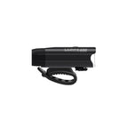 Lezyne React StVZO Front side view — front light with vehicle alerts as part of the Radar React STVZO System.