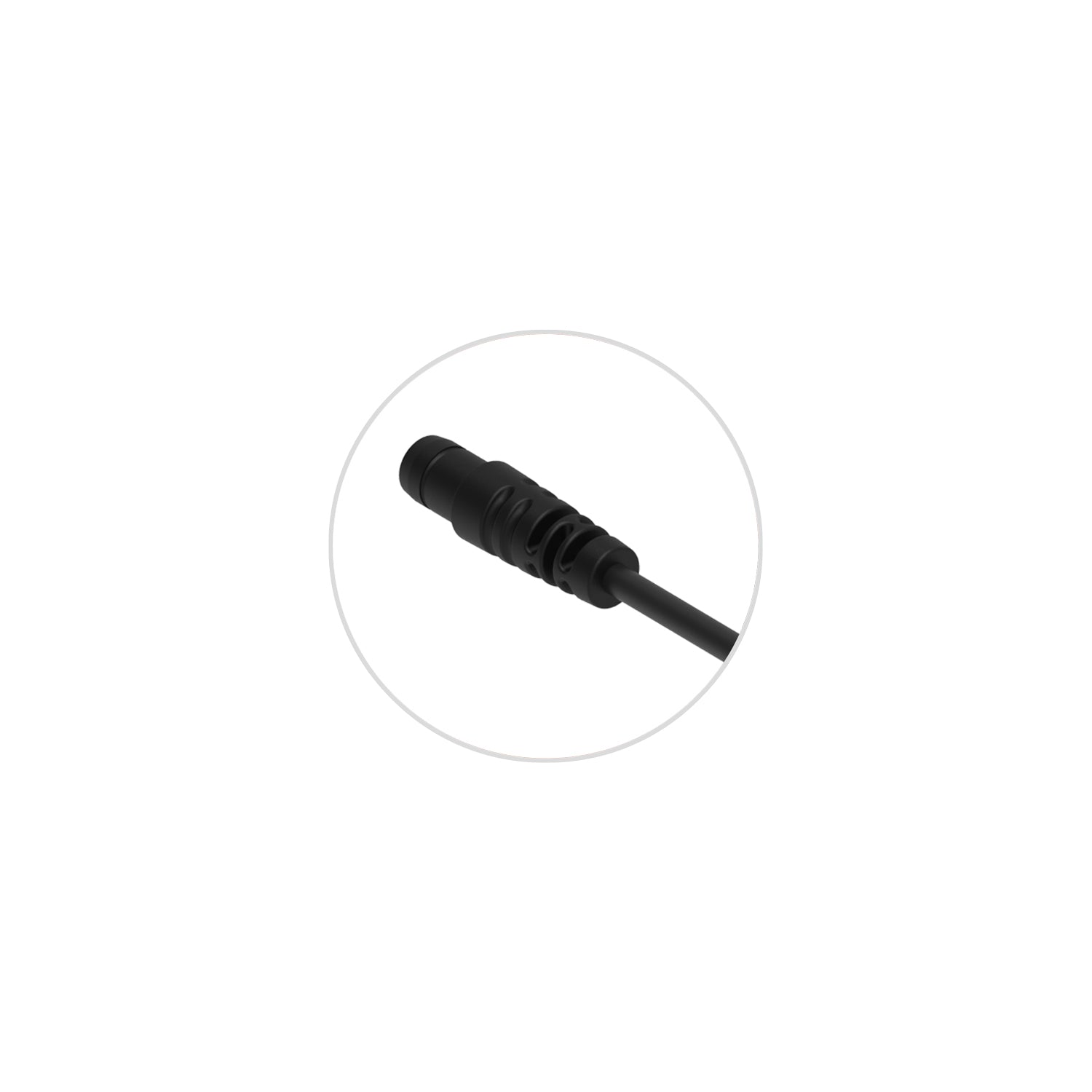 Close up view of the Lezyne POWER PACK XL integrated 35cm cable for secure and seamless led bike light connection.