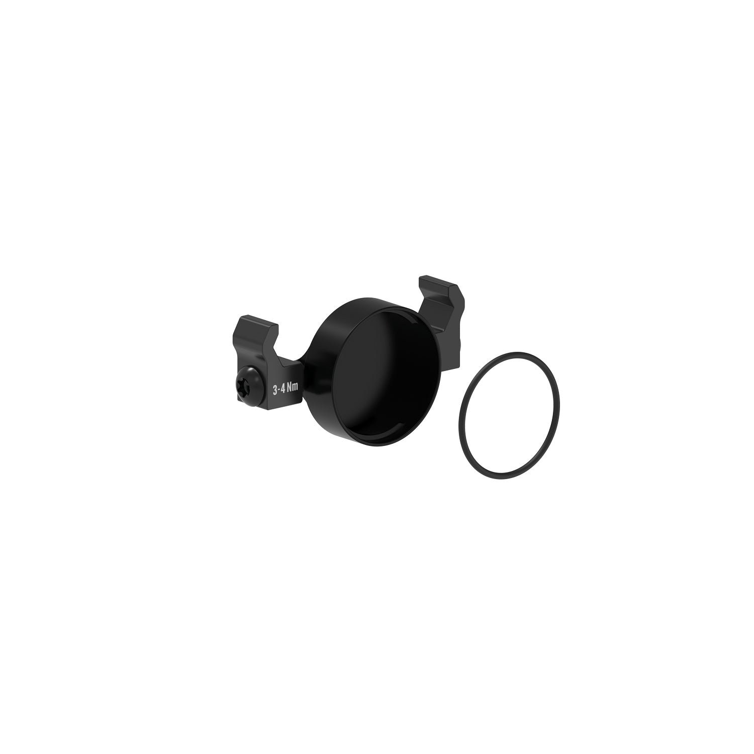 Lezyne SADDLE Ai ALERT 250 REAR BACK CAP SET, a replacement mounting cap with O-ring, designed for the SADDLE Ai ALERT 250 LED rear bike light.