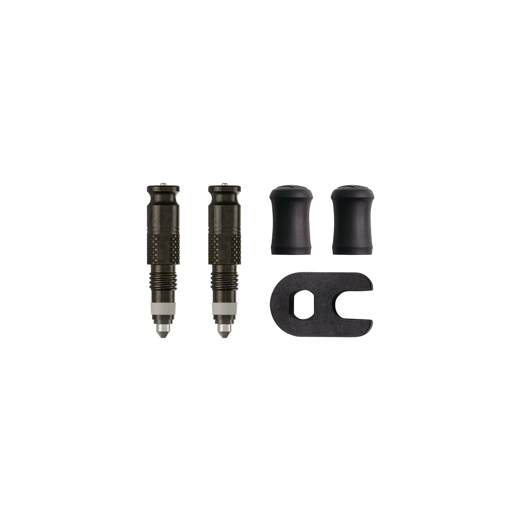 Lezyne CLIK Valve Cores by Schwalbe with valve caps and core tool – compatible with Lezyne CLIK Chuck solutions.