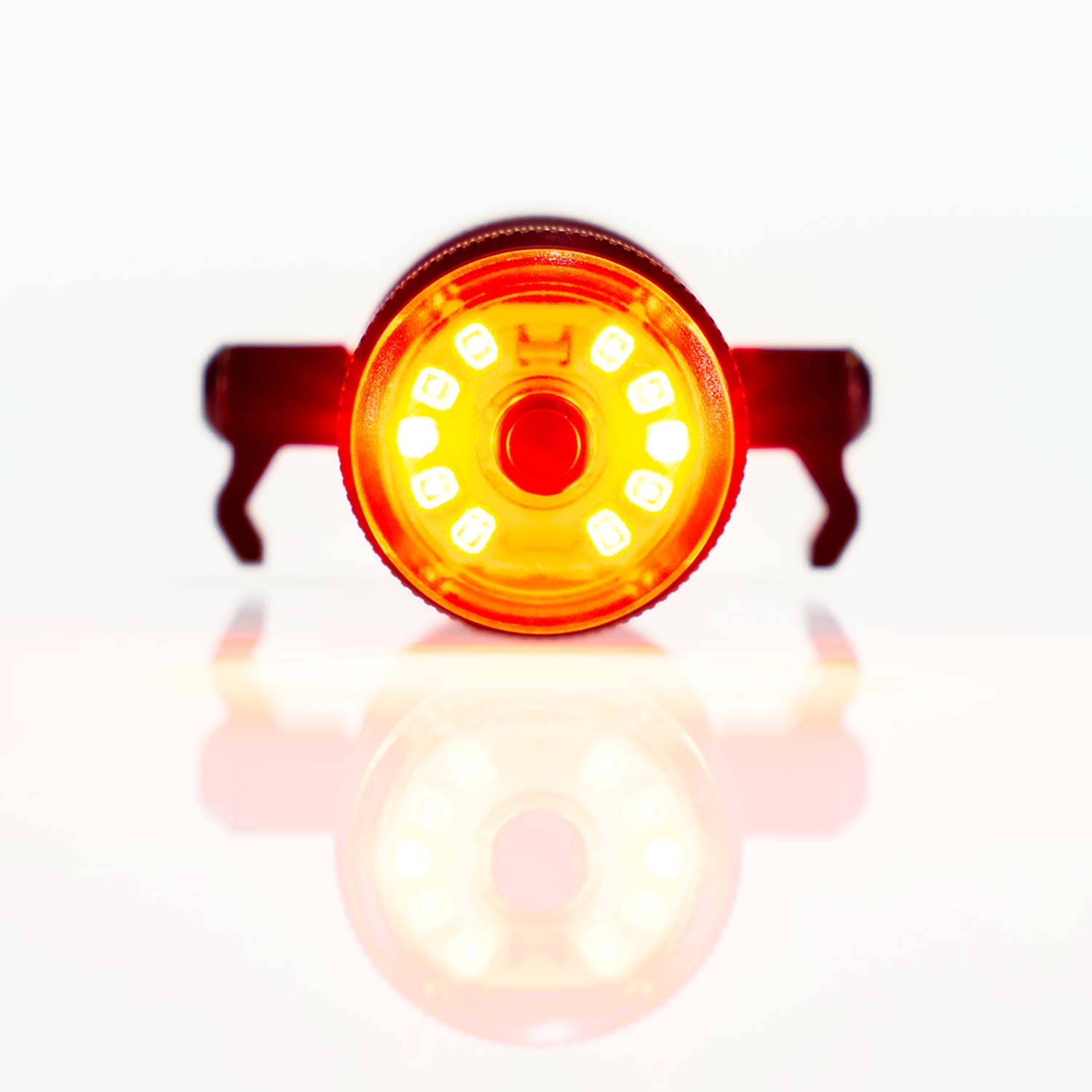 Ai Alert rear light on white field