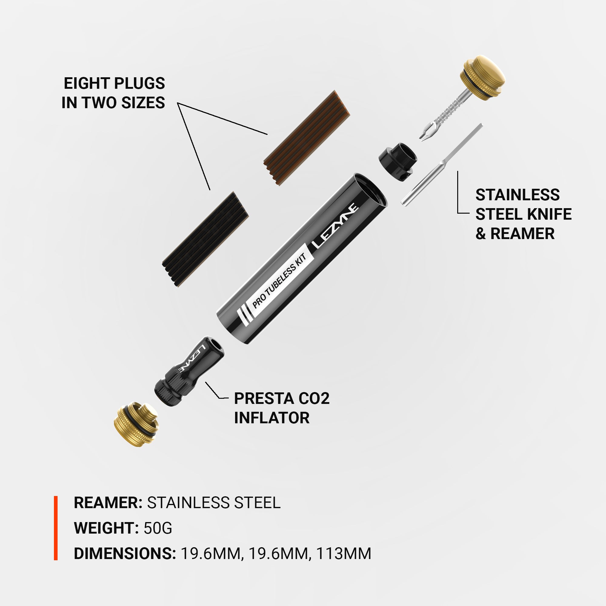 Pro Tubeless kit diagram