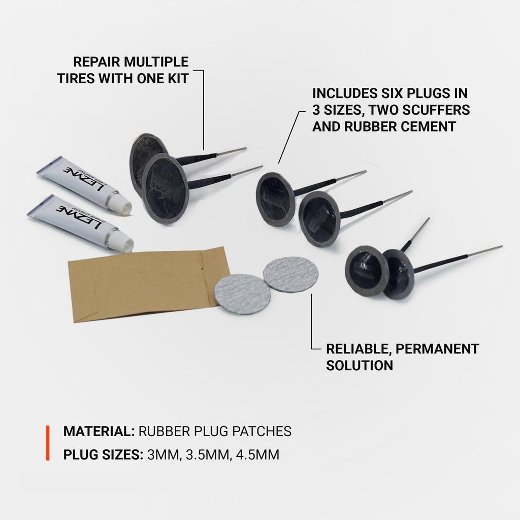 Lezyneâ€™s innovative bike tire plug system ensuring puncture protection on the trail.