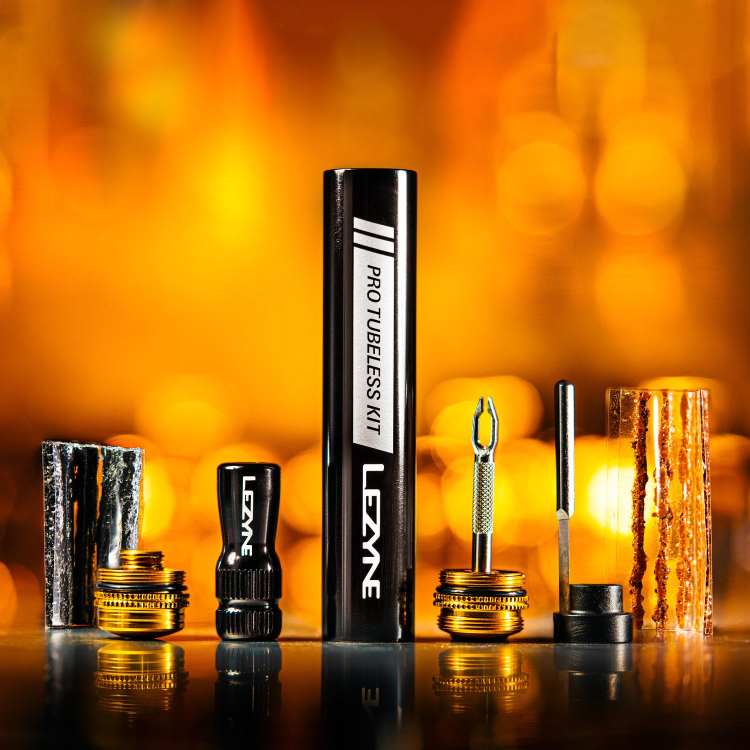 Pro Tubeless Kit â€“ an all-in-one tubeless tire repair kit for road, MTB, and gravel bikes.